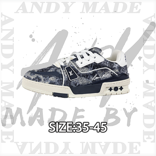 Louis Vuitton L V Trainer New Men's Athletic Shoes