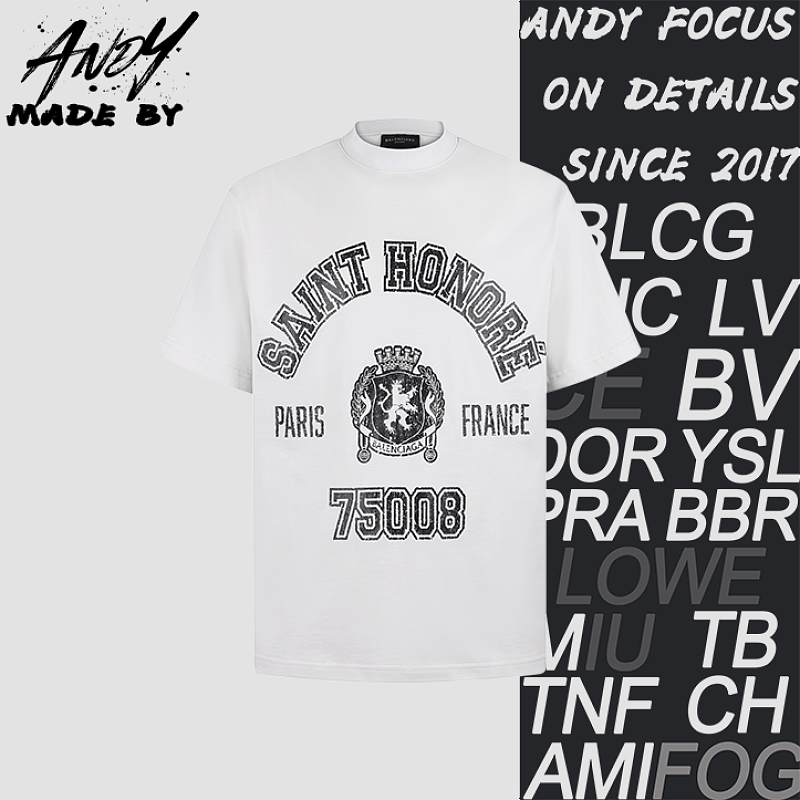 Letter Crack Print Logo T-Shirt