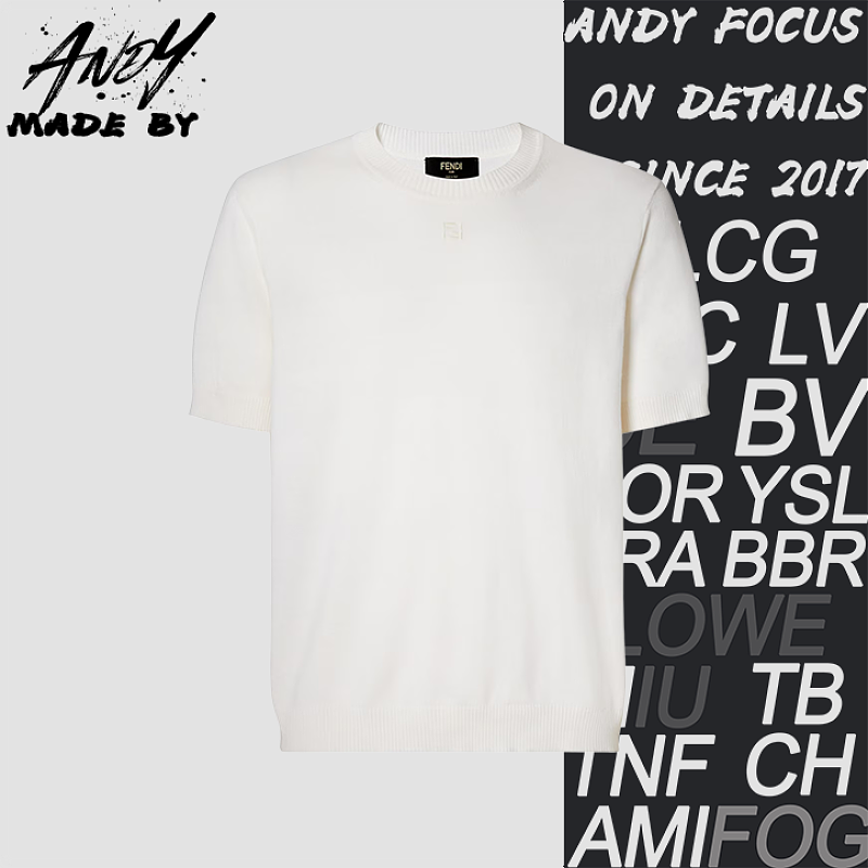 Cashmere Cotton Knit Short Sleeve