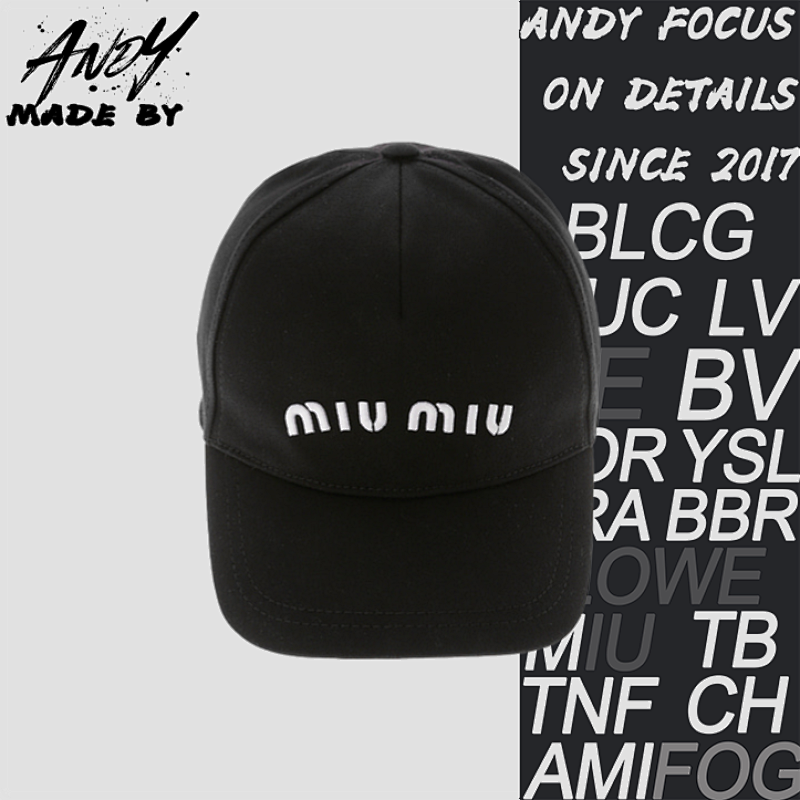 Miumiu Classic Letter Embroidered Baseball Cap