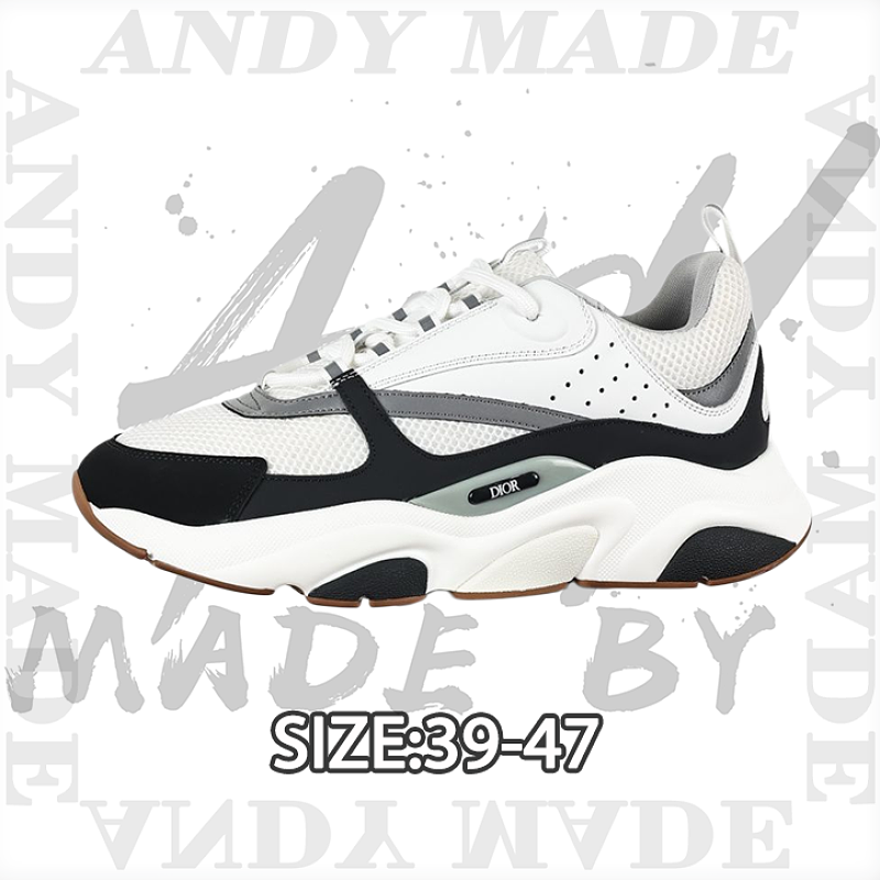 Dior Men's Casual Running Fashion Sneakers 'Black White 58'