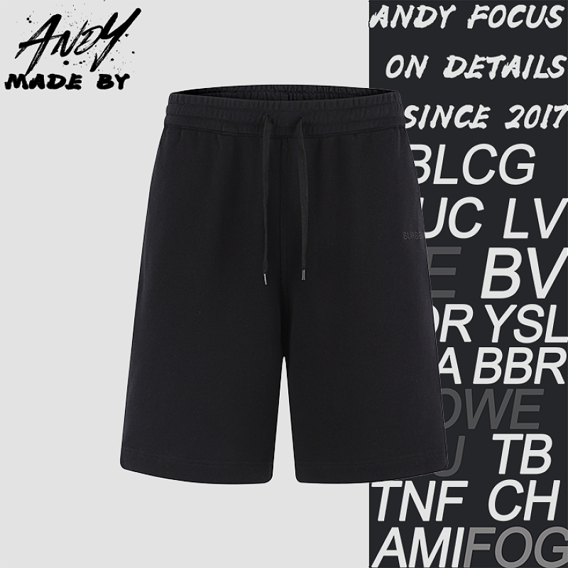 Classic Letter Logo Embroidered Drawstring Shorts