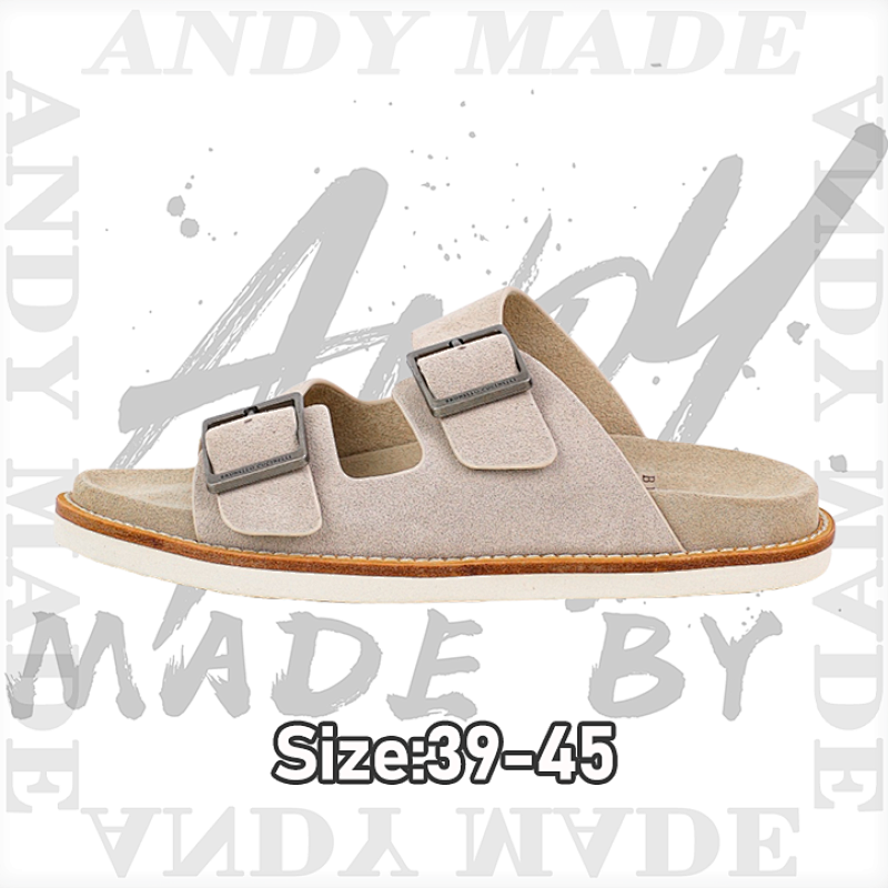 35 B C Suede Anti-Slip Flip Flops Light Brown