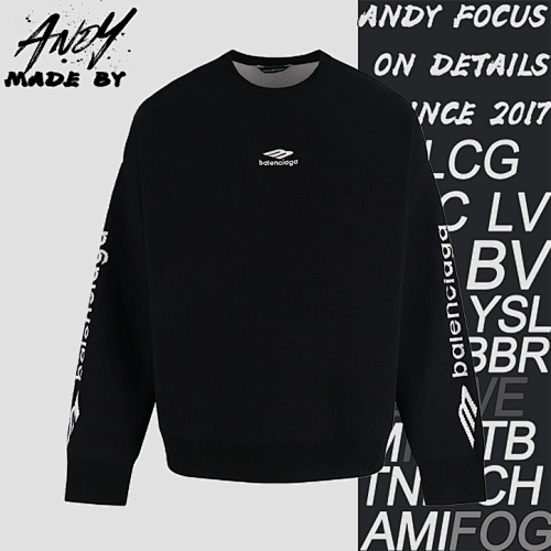 Balenciaga Blcg Letter Crew Neck Sweater