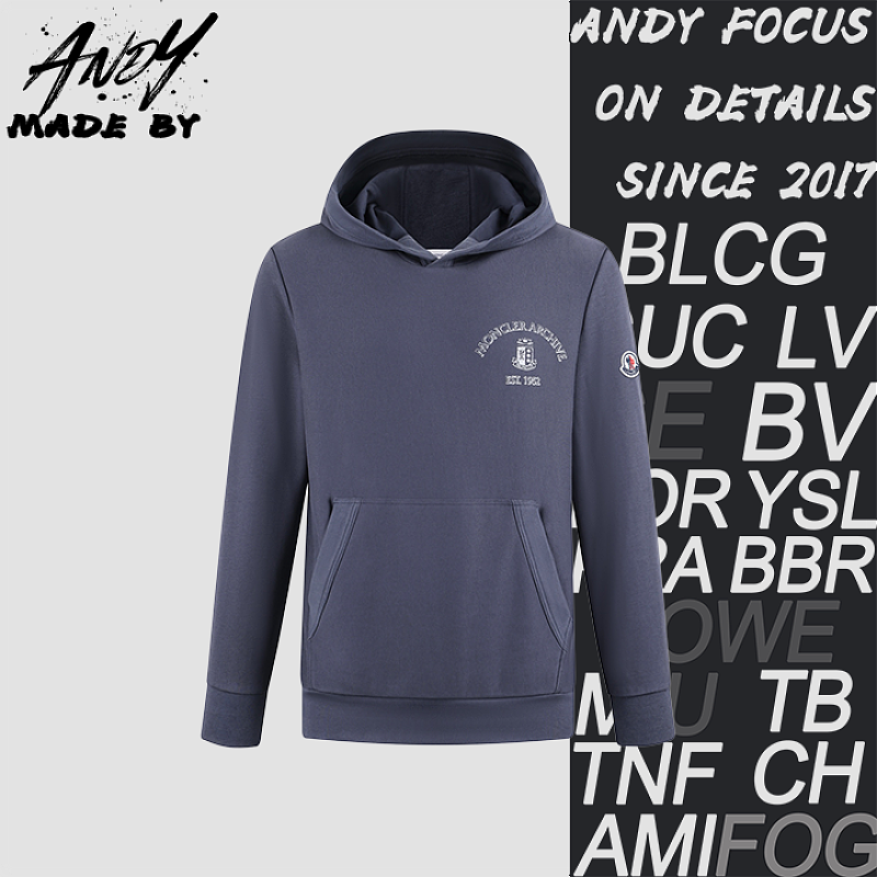 Archive Rowing Logo Cotton Hoodie