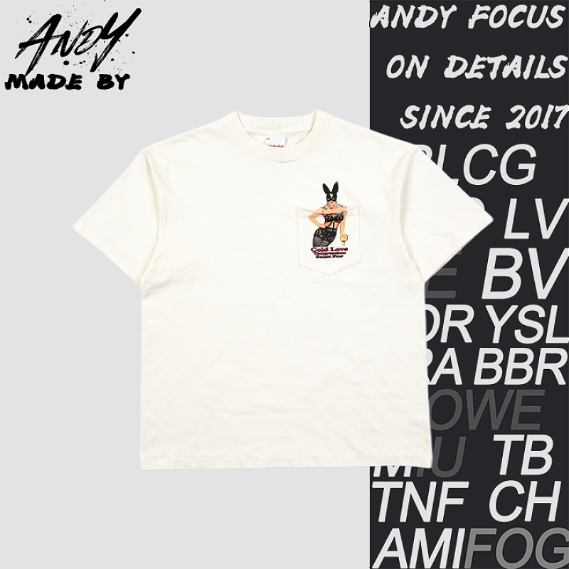 Bunny Girl Print Short Sleeve