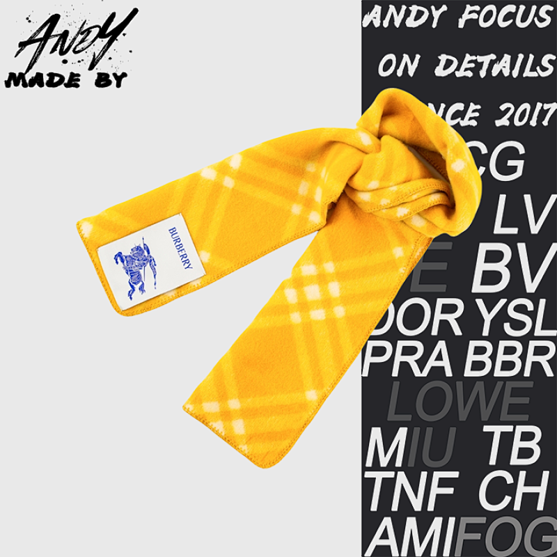 Burberry Autumn Pear Yellow Scarf War Horse Label Scarf