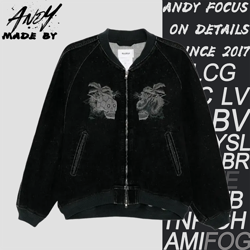 Skull & Tiger Head Batwing Jacket