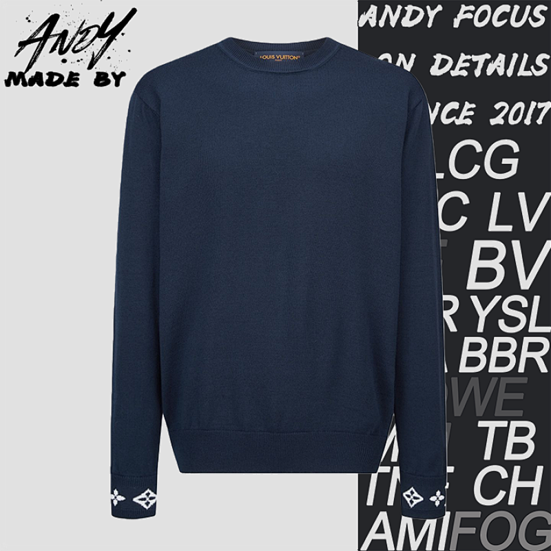 Louis Vuitton Jacquard Cashmere Sweater With Cuffs