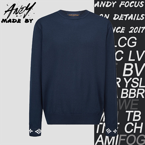 Louis Vuitton Jacquard Cashmere Sweater With Cuffs