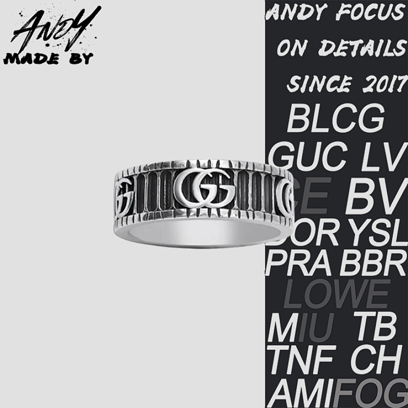 Gucci Vintage Matte Dyed Black Ring