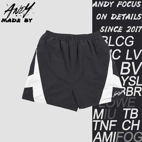 High-Waist Color-Block Woven Shorts