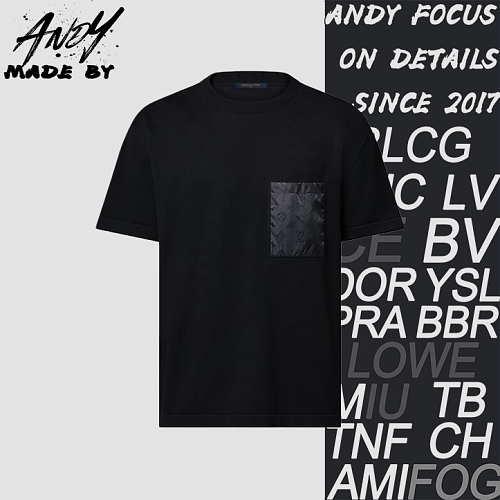 Pocket All-Over Print Knit Short Sleeve