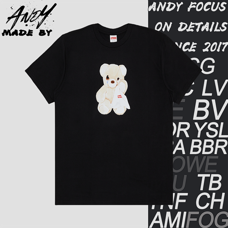 Supreme Sup 25ss Crying Bear Print Short-sleeved Shirt