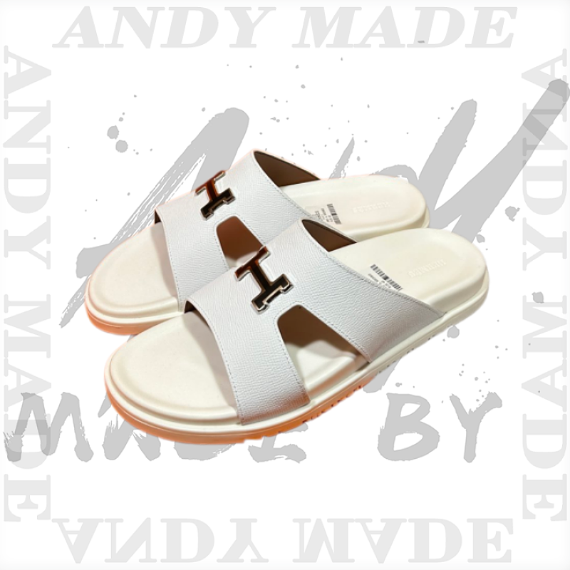 Hermès Oran Cowhide H-shaped SlippersItem ID
