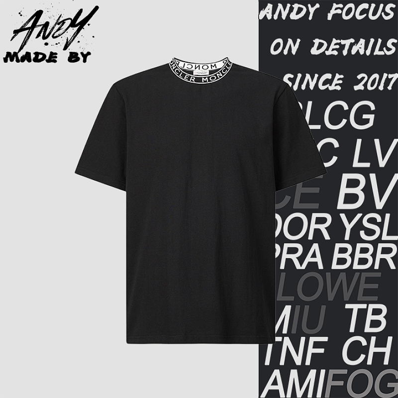 Short-Sleeve T-Shirt With Embroidered Logo And Knitted Collar
