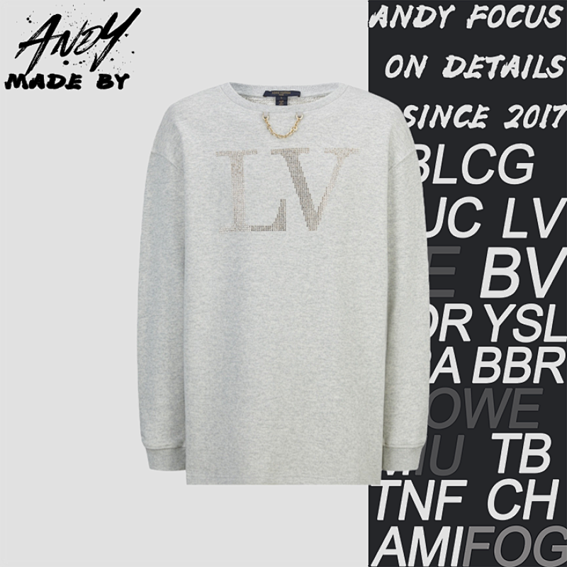 Louis Vuitton Rhinestone Crew Neck Sweatshirt