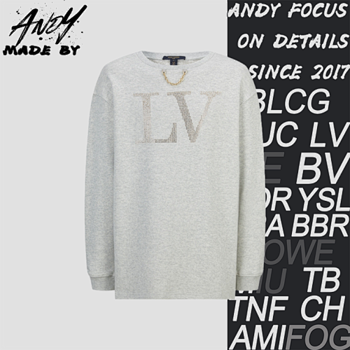 Louis Vuitton Rhinestone Crew Neck Sweatshirt