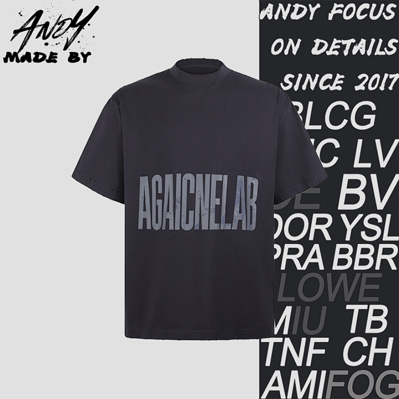 Balenciaga Letter Print Crew Neck Short Sleeve T-Shirt