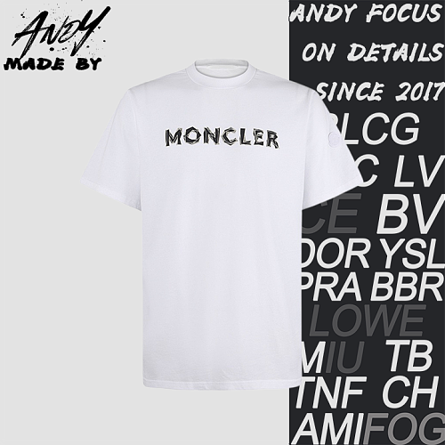 Moncler Crew Neck Logo Print Short-Sleeved T-shirt