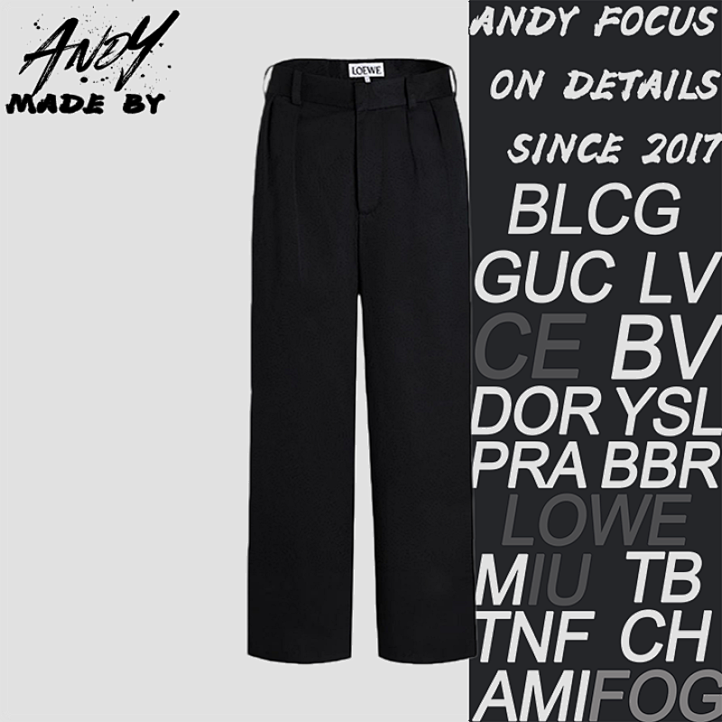 Cotton Pleated Trousers