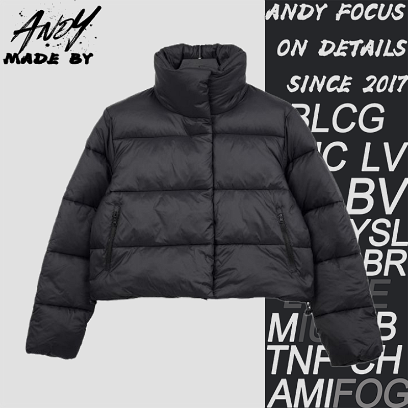 Kendall Jenner's Four-panel Short Down Jacket - Black