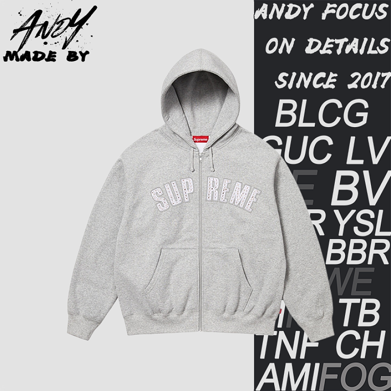 Supreme Zip-up Hoodie Sweatshirt