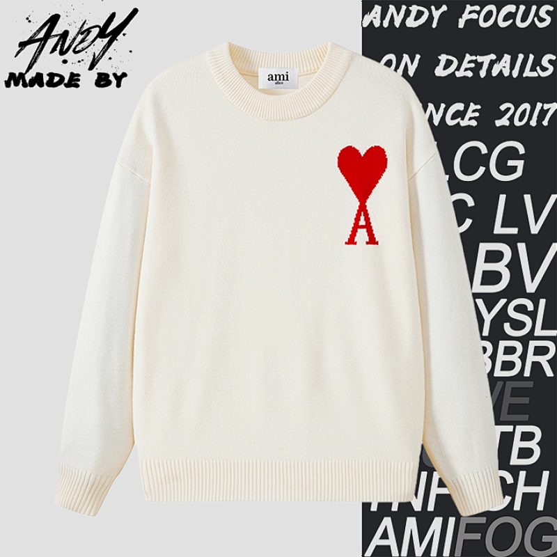 Big Heart Sweater Off-white