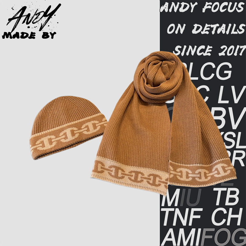 Hermès Cashmere Scarf And Hat Set