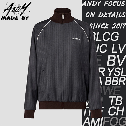 Miu Striped Wool Jacket