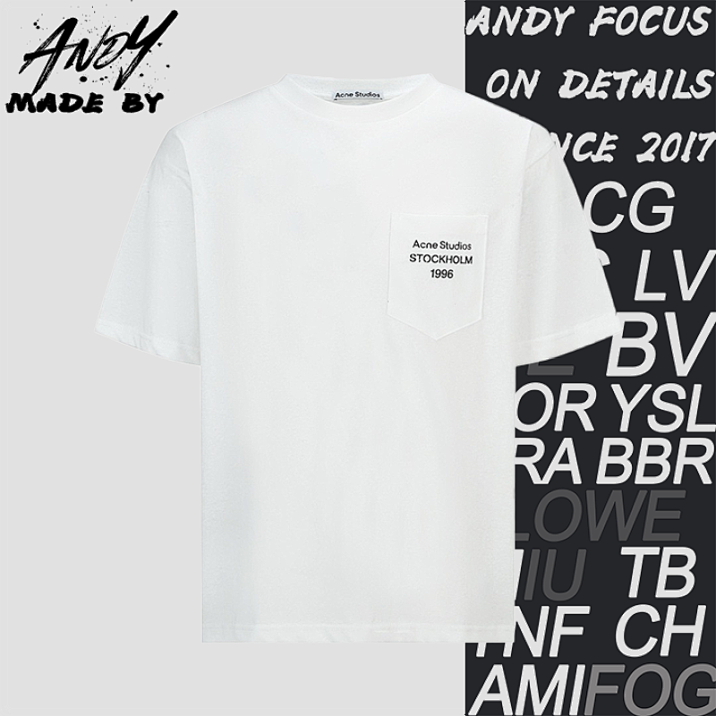 Acne Studios Pocket Print Logo Short-Sleeve