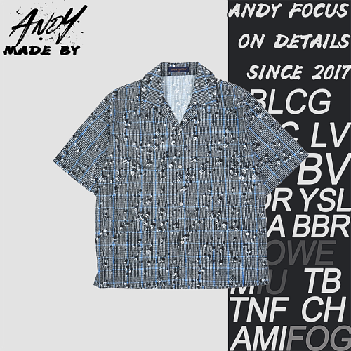 Louis Vuitton Water Droplet Illusion Short-Sleeve Shirt