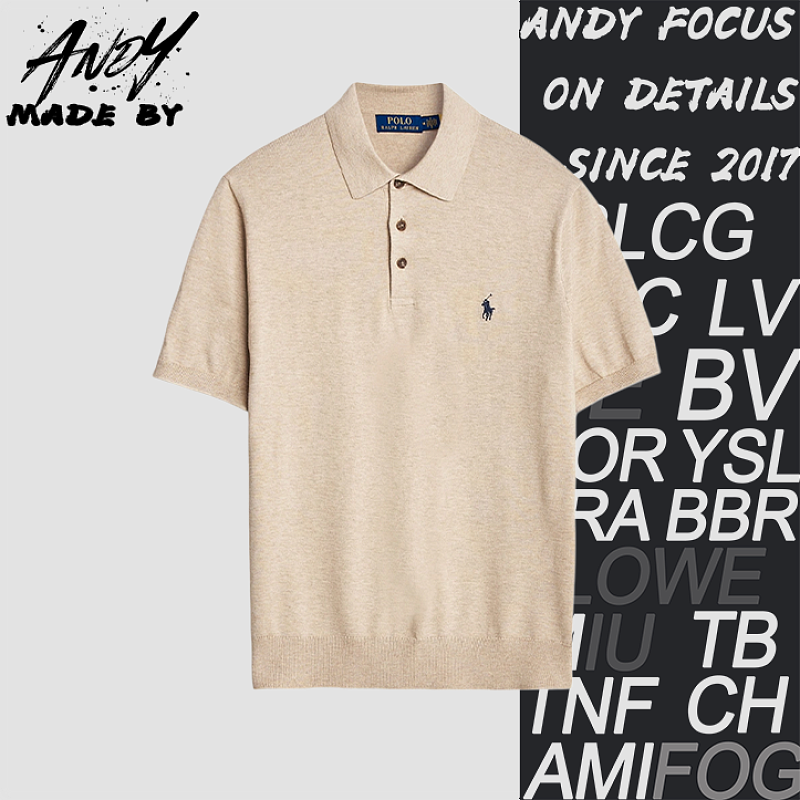 Ruff Plain Polo Shirt Short Sleeve