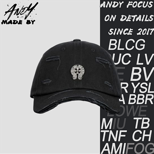 C Hrome Heart Speaked Cap Black