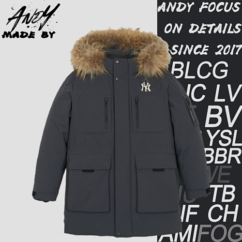 Yankees II Large Pocket Workwear Large Fur Collar Down Jacket