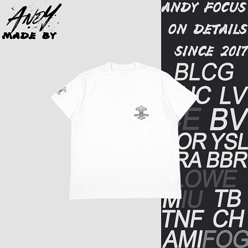 Chrome Hearts CH Mottled Sanskrit Iris Print Short-Sleeve