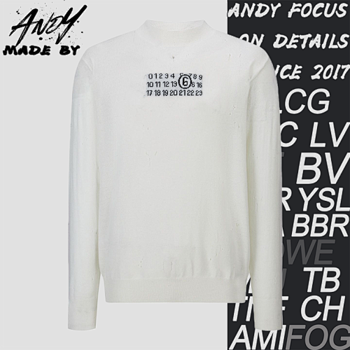 Distressed Knit Jacquard Pullover