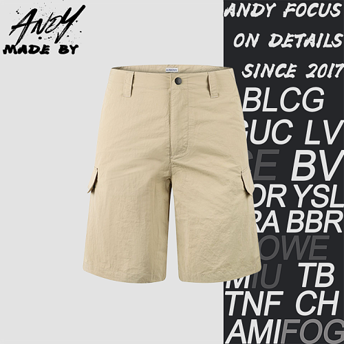 Knight Embroidered Nylon Work Shorts