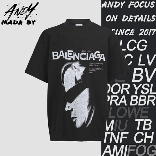 Parisian Portrait Direct Print Logo Short-Sleeve