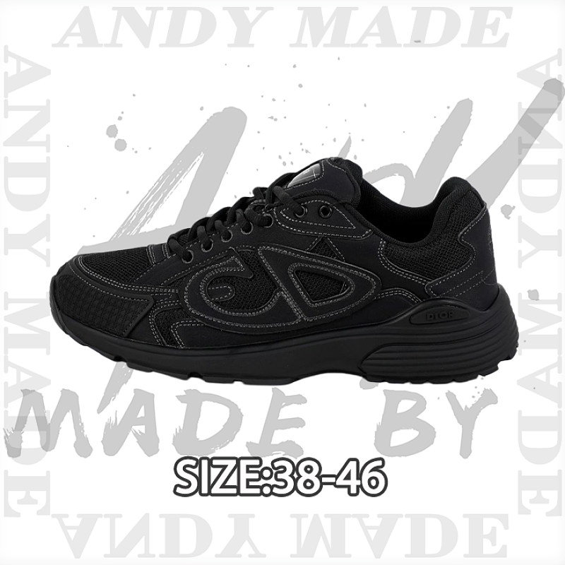 Dior Series Casual Sneakers Dad Shoes Black