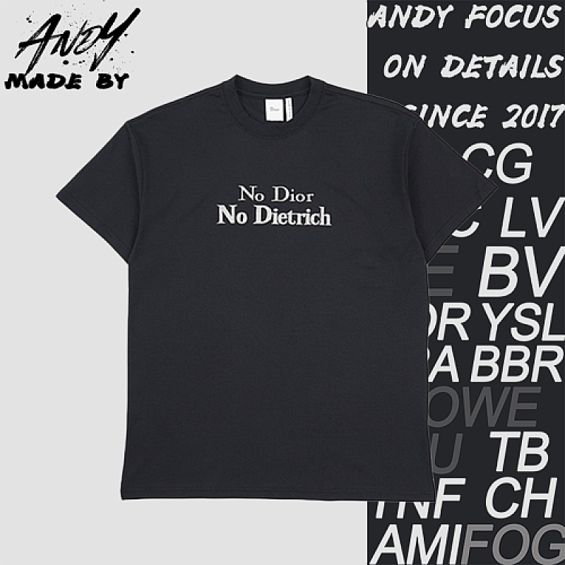 Dior Pure Cotton Embroidered Crew-Neck Short-Sleeve T-Shirt