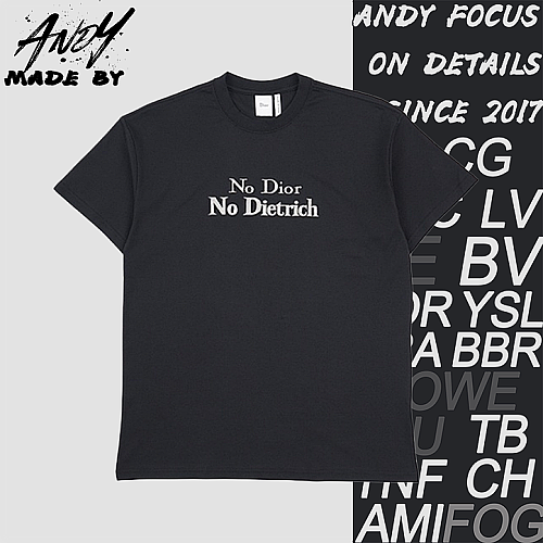 Dior Pure Cotton Embroidered Crew-Neck Short-Sleeve T-Shirt