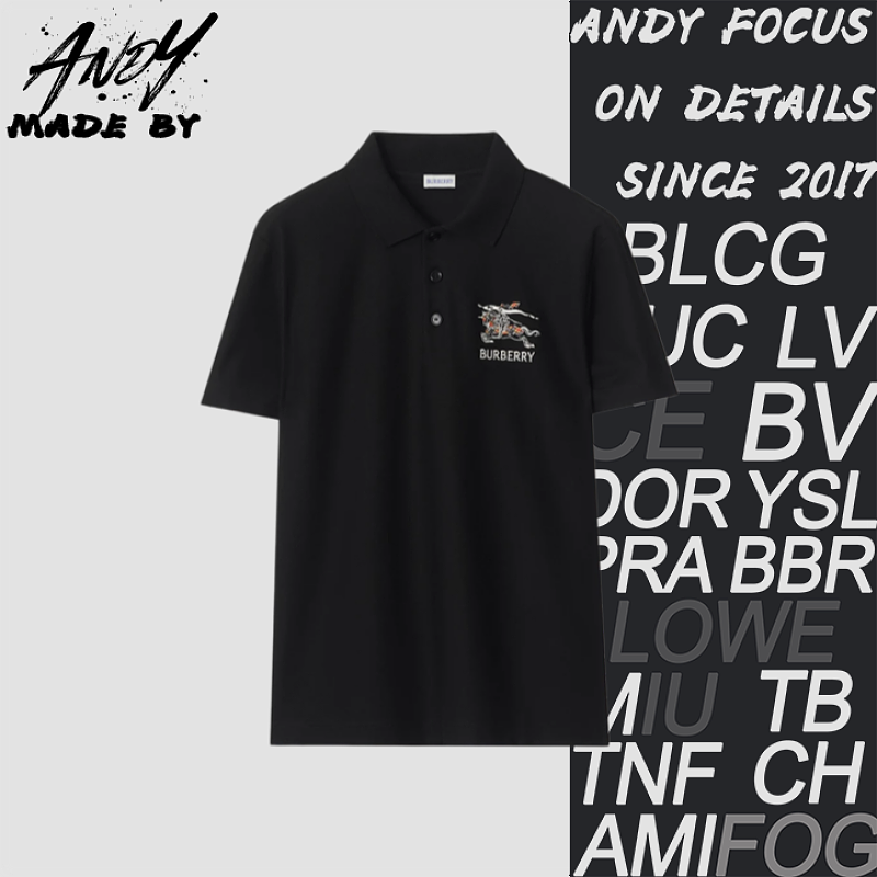 BbrChain-patterned Polo Shirt With Horse Riding Motif