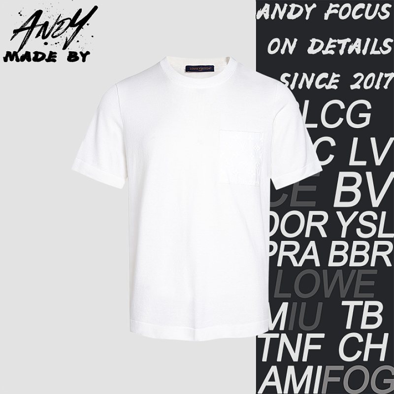 Pocket All-Over Print Knit Short Sleeve