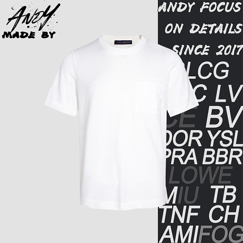 Pocket All-Over Print Knit Short Sleeve