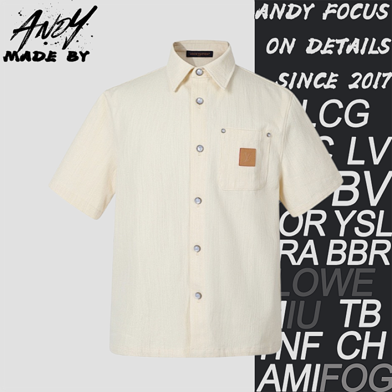 Mulberry Silk Blend Short-Sleeve Shirt