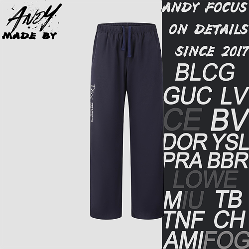 Embroidered Side Zipper Sporty Casual PantsItem ID
