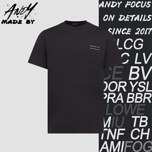 Two-tone Heat Transfer Letter Short-sleeved Shirt