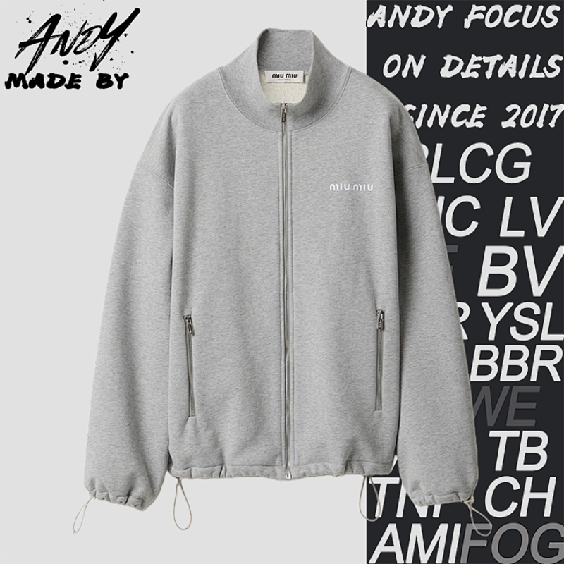 Louis Vuitton Stand Collar Coat Gray