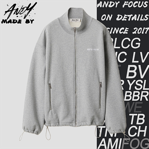 Louis Vuitton Stand Collar Coat Gray